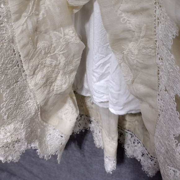 SOLD Altard State Floral Lace Maxi Dress Women's L Cream Fairy Retro Y2K 90s - Picture 4 of 8